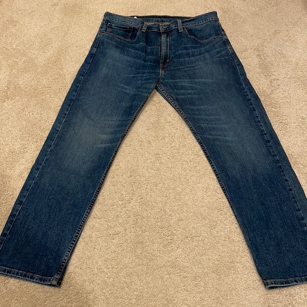 Levi Strauss, men’s jeans, 505 Regular fit, W 36 L 30, blue color